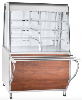 Прилавок-витрина тепловой Abat ПВТ-70Т (дуб) (210000801155) в ШефСтор (chefstore.ru)